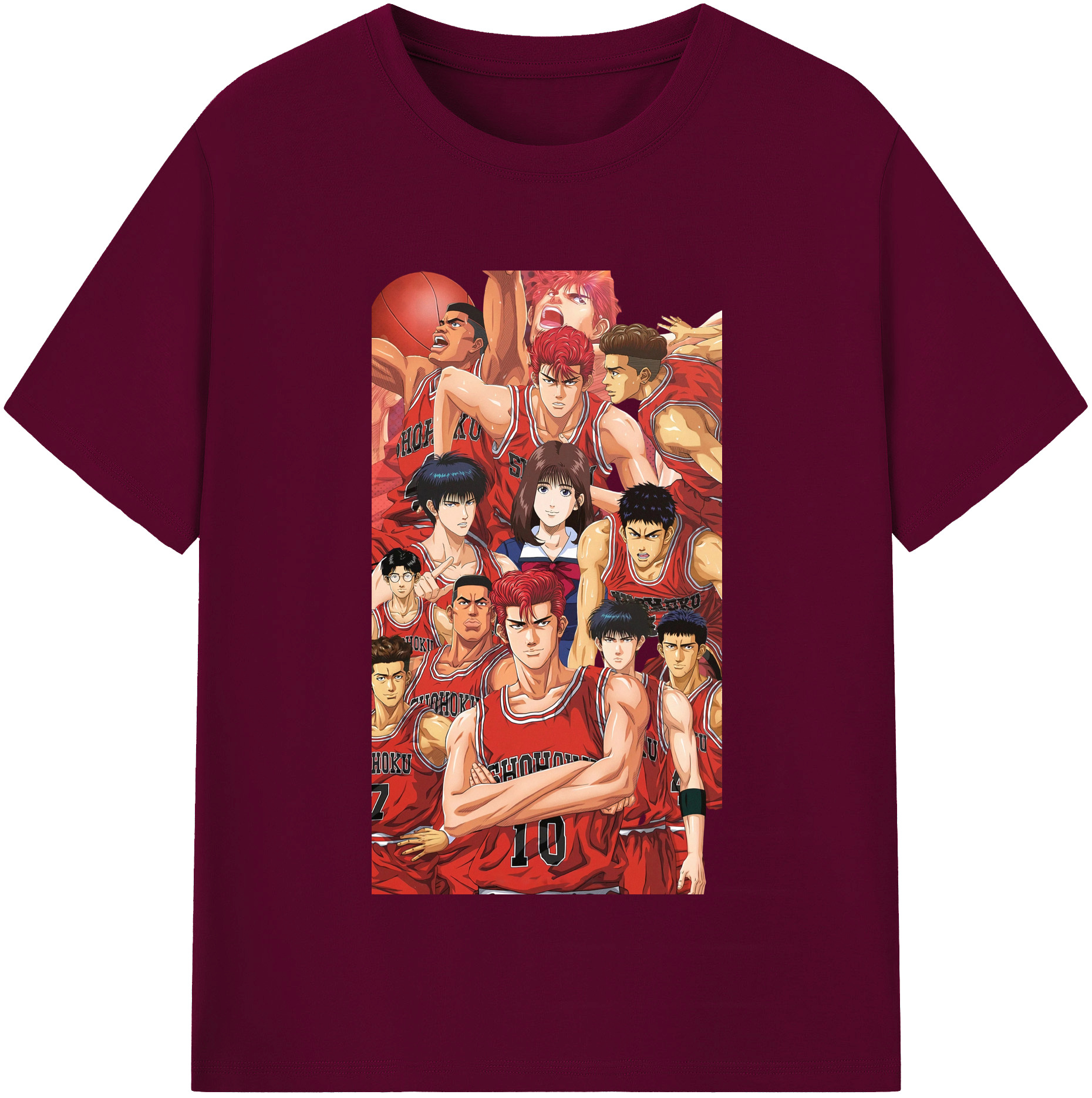 （画像用） SLAM DUNK／スラムダンク レディースカジュアルプリントTシャツ（綿100％）